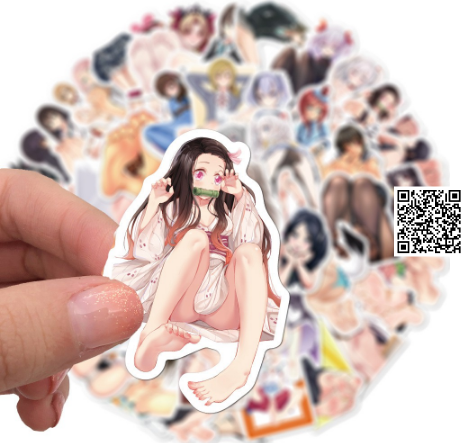 [HCM]1178 Hình dán Anime nhân vật nữ Dễ Thương chống trầy chống thấm nước không phai màu dưới ánh nắng Combo A-10 cái