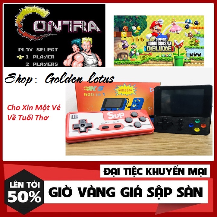 >> BÁO GIÁ MÁY CHƠI GAME CẦM TAY MINI RETRO FC 400 GAME | Shopee Lazada Sendo Tiki mới nhất 89 Máy chơi game cầm tay mini sup 500 in 1 nhiều hơn sup 400 - Tặng tay cầm chơi game kết nối tivi TV - máy chơi game cầm tay Sup 2 người chơi 500 trò chơi
