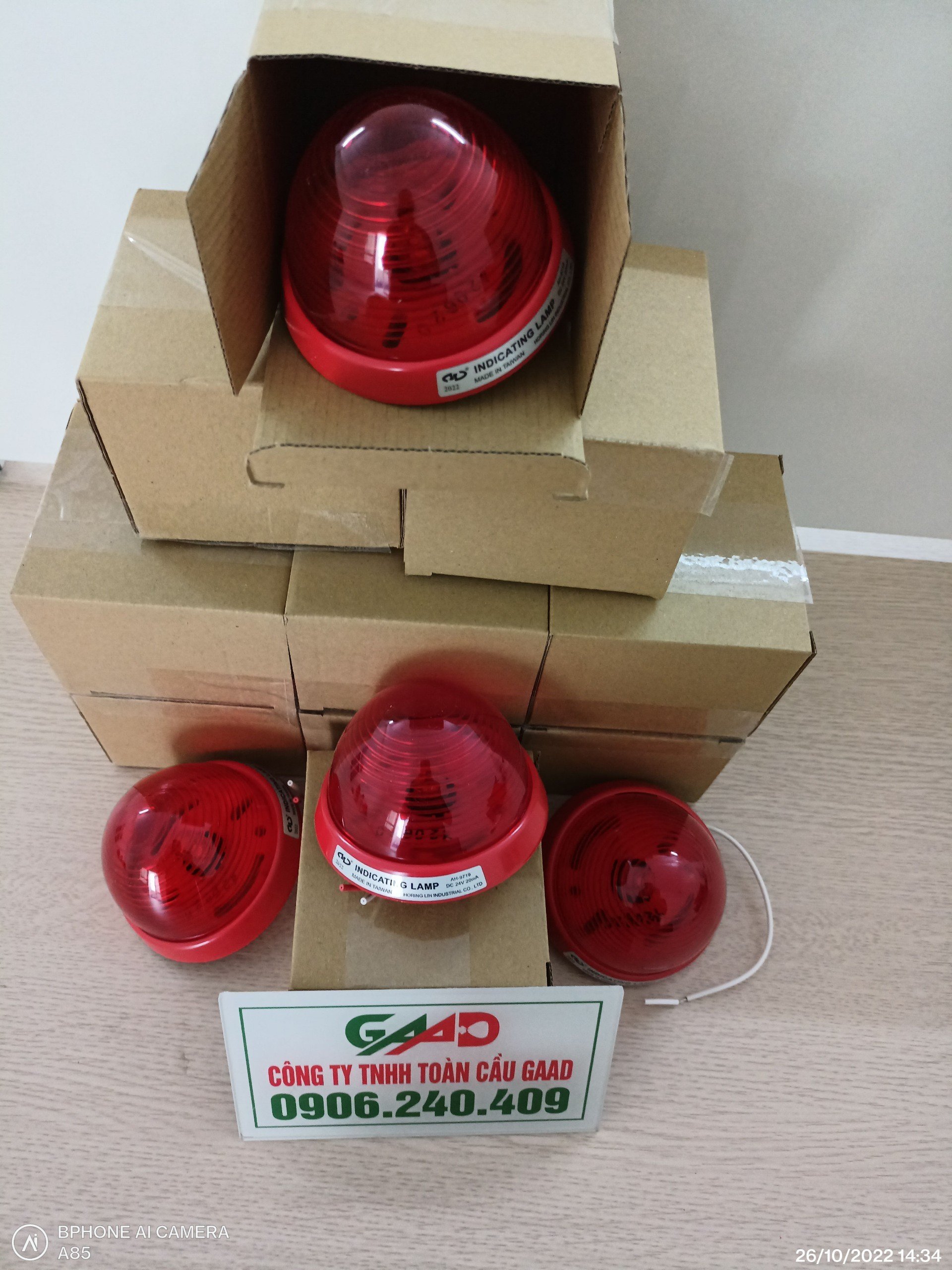 PCCC Đèn báo cháy Horing 24VDC, Đèn báo động, đèn đỏ