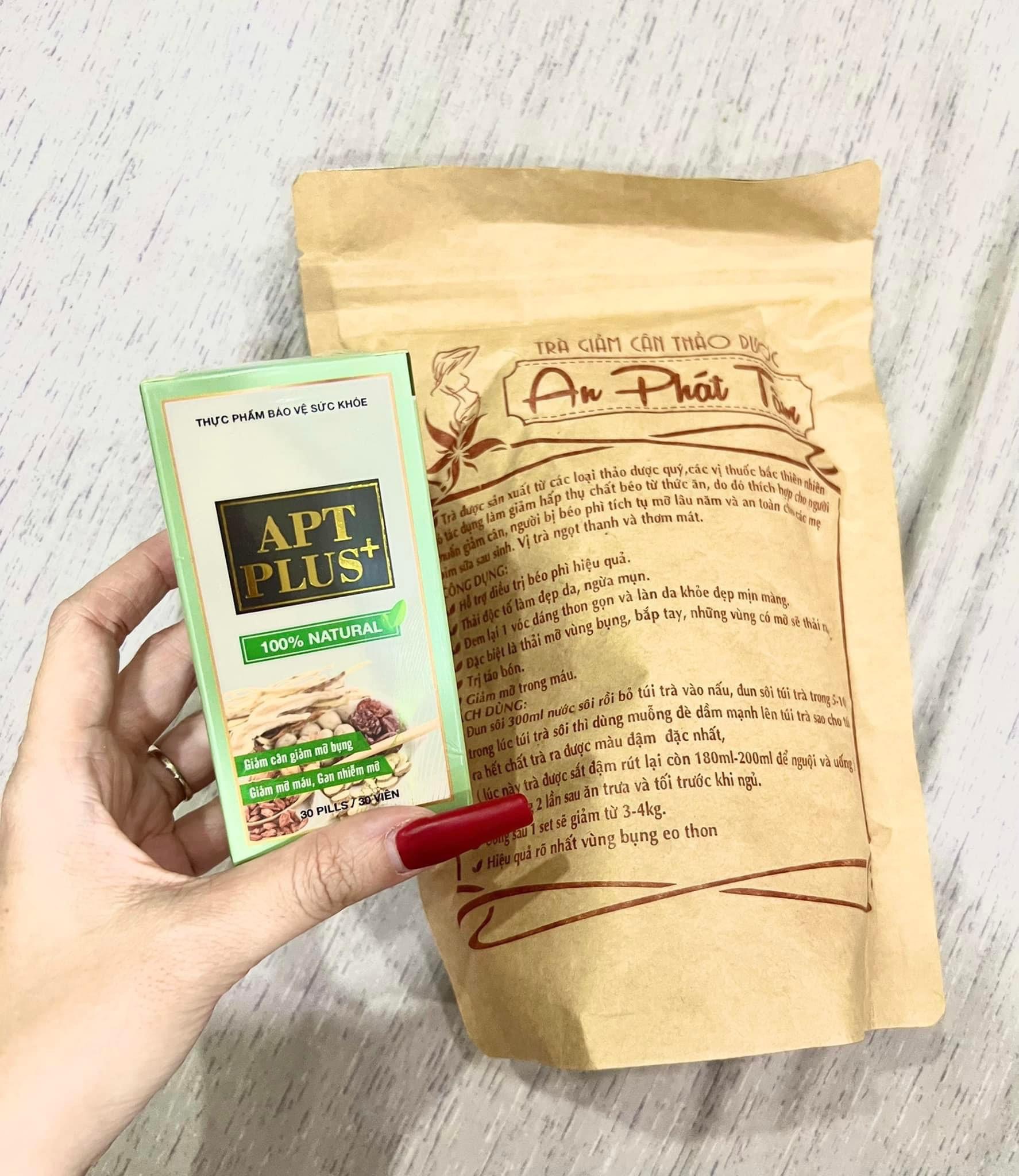 Combo Trà + thuốc giảm cân An Phát Tâm