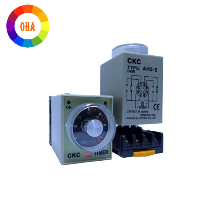 Rơ Le Thời Gian CKC, IC TIMER CKC AH3(10S, 30S, 60S, 10M, 30M, 60M)