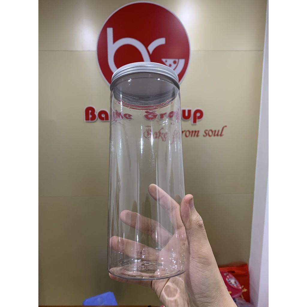 Hộp Nhựa Tròn Nắp Thiếc ( 4 Size ) ( Không Kèm Tem )