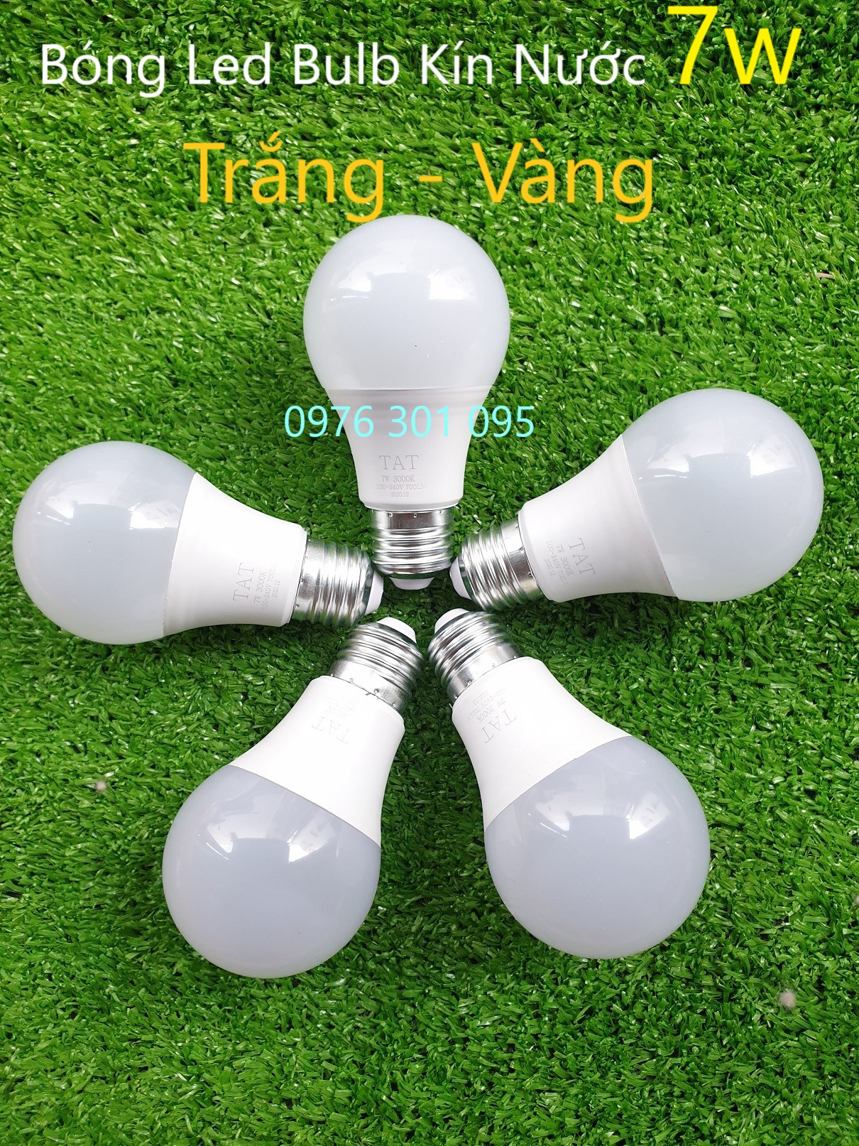 [COMBO 2] Bóng BULB kín nước 7w Trang Trí Ngoài Trời