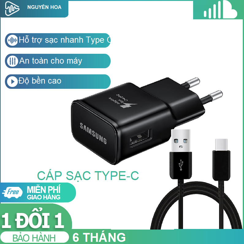 Bộ cáp sạc nhanh Type C Samsung galaxy S9/ S9 Plus S10 S10 Plus QuickCharge 3.0