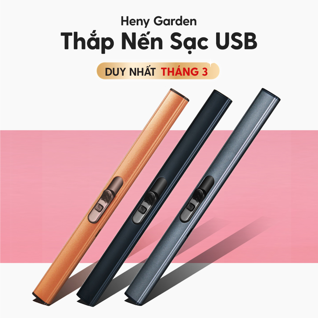 Dụng Cụ Thắp Nến Thơm Dạng Dài Refill HENY GARDEN Giúp Đốt Nến Không Phỏng Tay