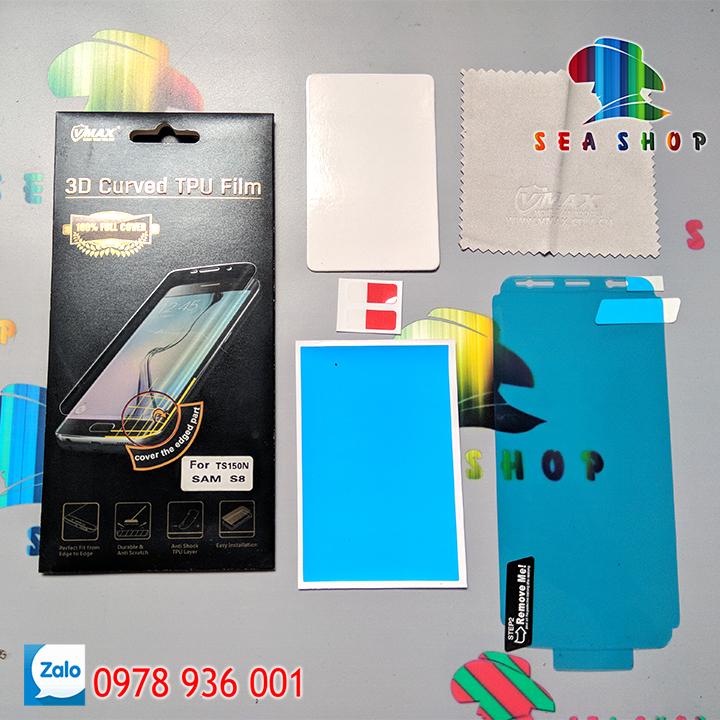 [SEASHOP] Tấm dán dẻo TPU Samsung Galaxy S8 - G950 full màn hình hiệu VMAX