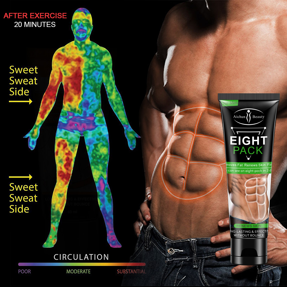 Kem Tan Mỡ Bụng Eight Pack Đốt Cháy Mỡ Thừa Siêu Nhanh 80G