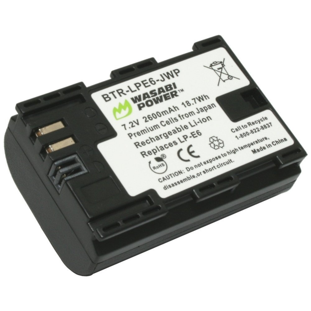 Bộ 01 pin + 01 sạc Wasabi cho Canon LP-E6