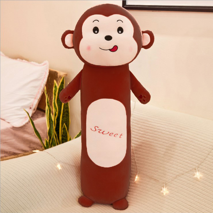 [HCM]Gối Ôm Thỏ Sư Tử Khỉ Ếch Siêu Mềm Cho Em Bé (2 Size)