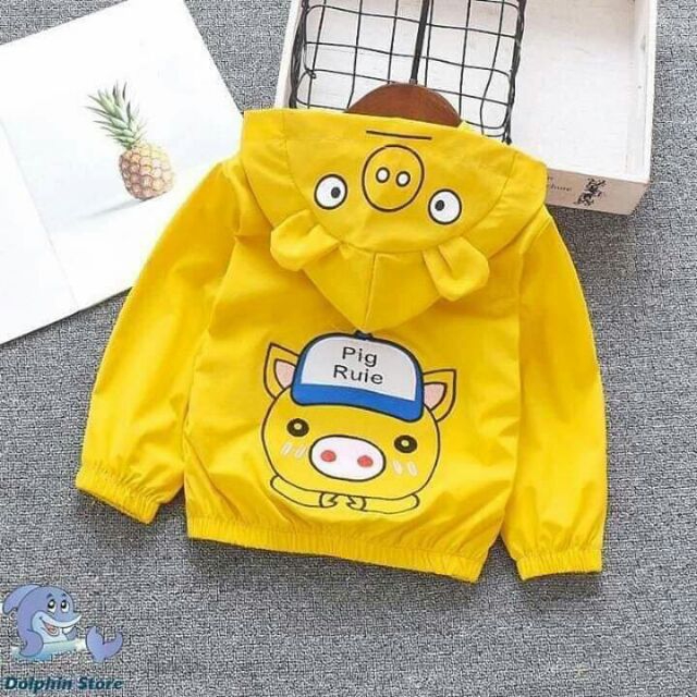 Áo khoác gió 2 lớp cho bé trai bé gái
