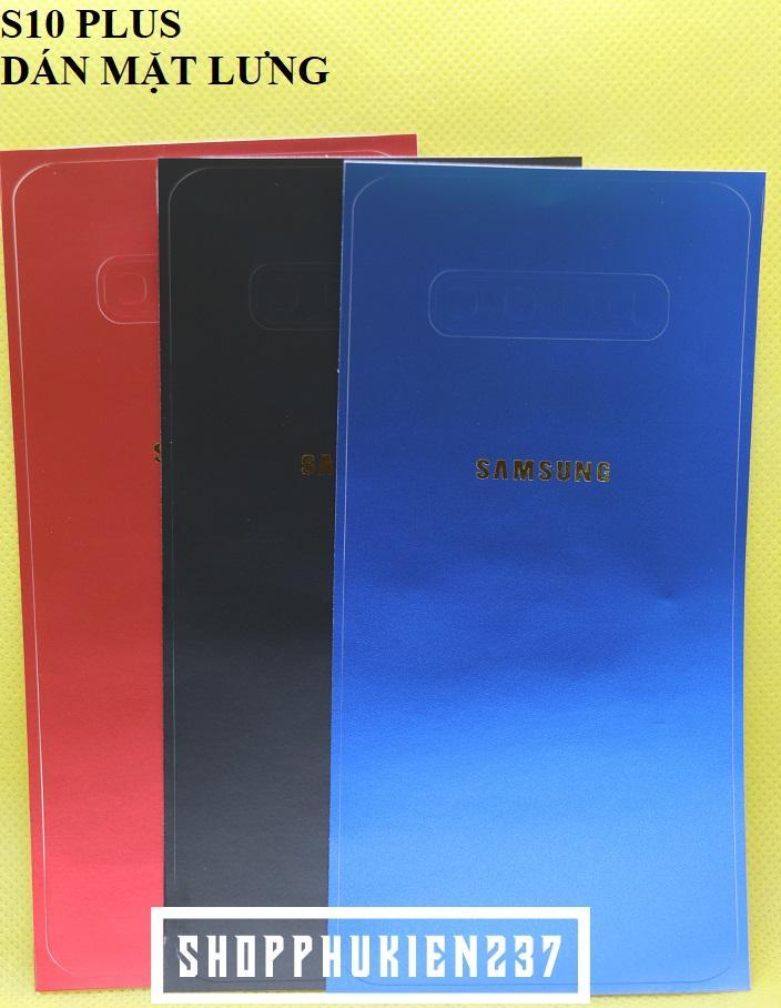 [HCM]Miếng Dán Lưng Samsung Galaxy S10 Plus Dán Lưng Dẻo Skin Màu