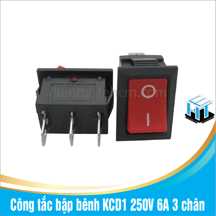 Công tắc bập bênh KCD1 250V 6A 3 chân