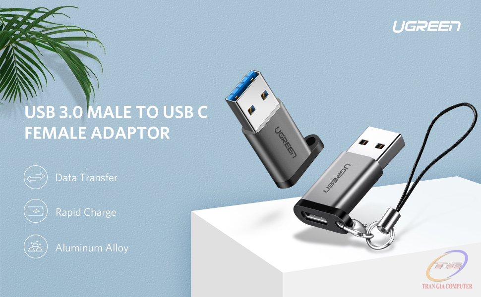 Đầu chuyển USB 3.0 sang USB Type C (âm) Ugreen 50533