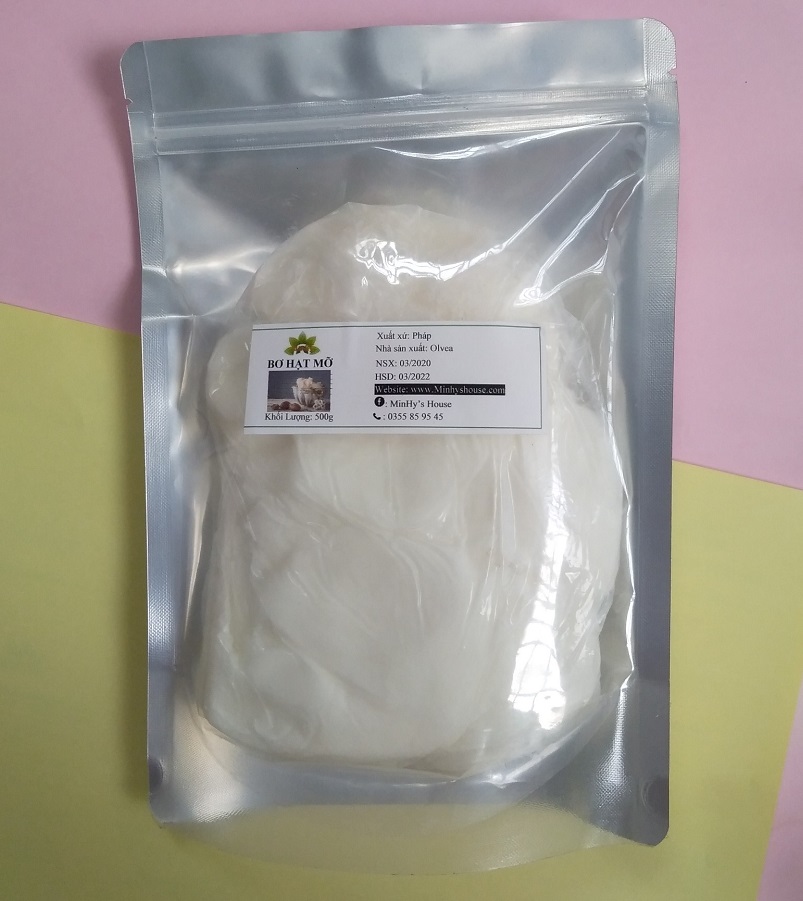 500G Bơ hạt mỡ_shea butter_nguyên liệu làm mỹ phẩm handmade.