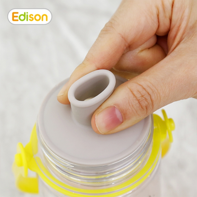Bình tập uống Edison tritan có dây (xanh)