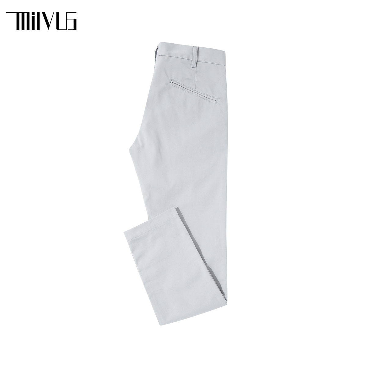 Quần kaki nam Milvus màu ghi xám xanh MVPN026MGY13