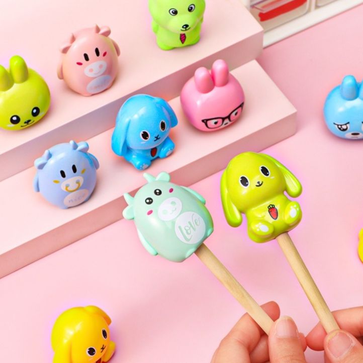2 x cute dog & bones pencil sharpener set