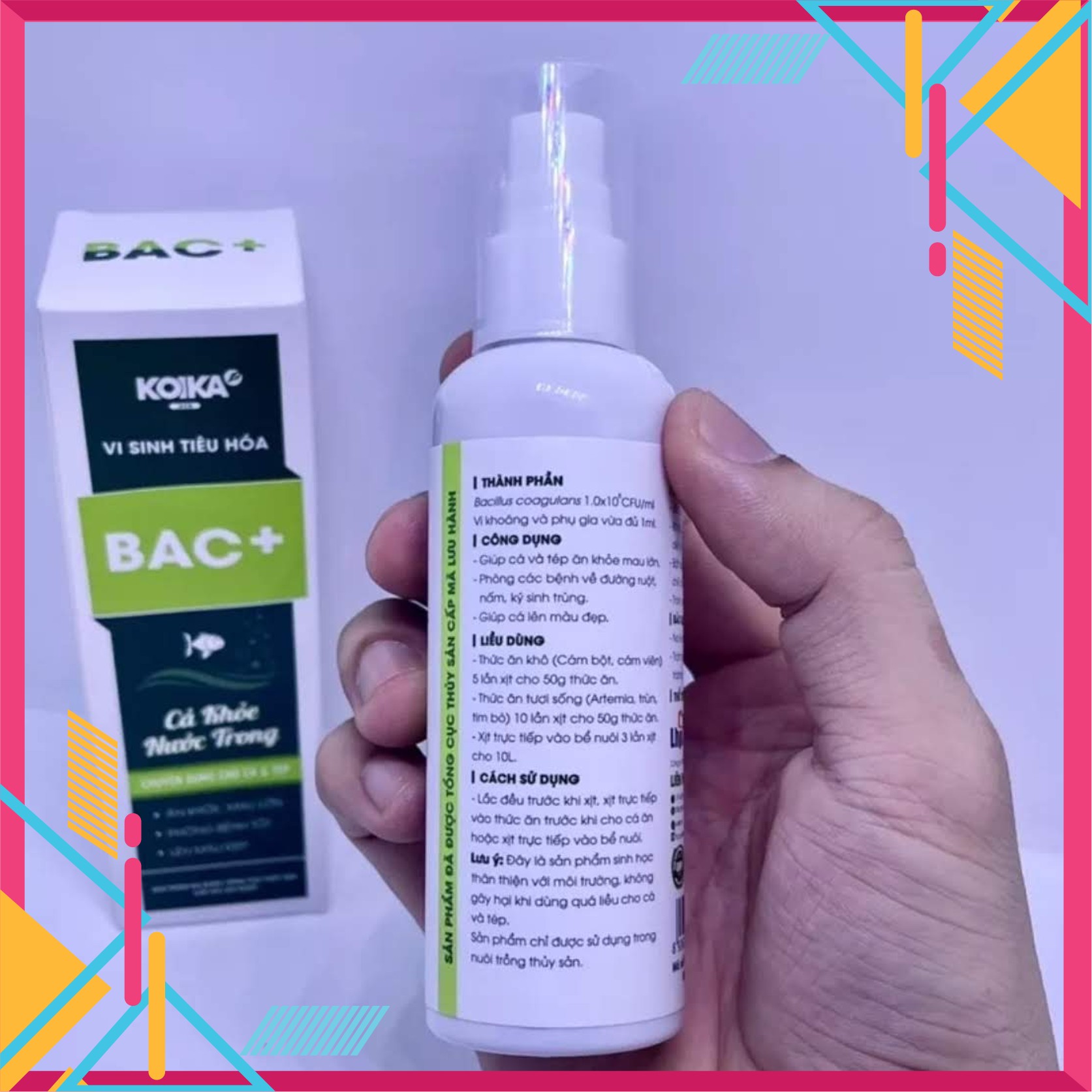 [Freeship Max] Men Tiêu Hóa Bạc + - Men Vi sinh Cho Cá Cảnh - KoiKa Bac+ [Xomca]