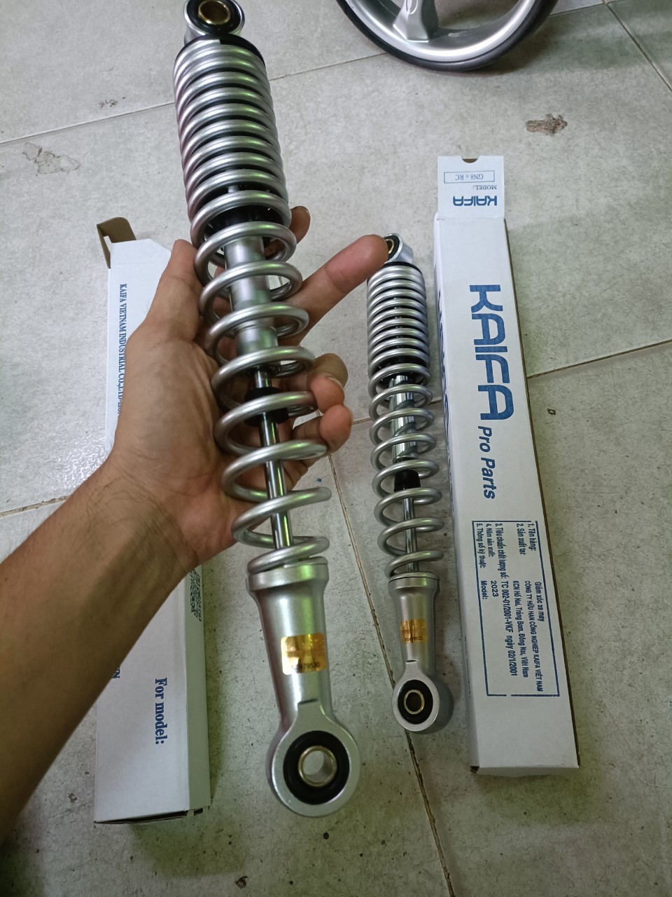 Phuộc sau cho xe Wave nhỏ, Wave ZX, Wave Alpha (33cm)