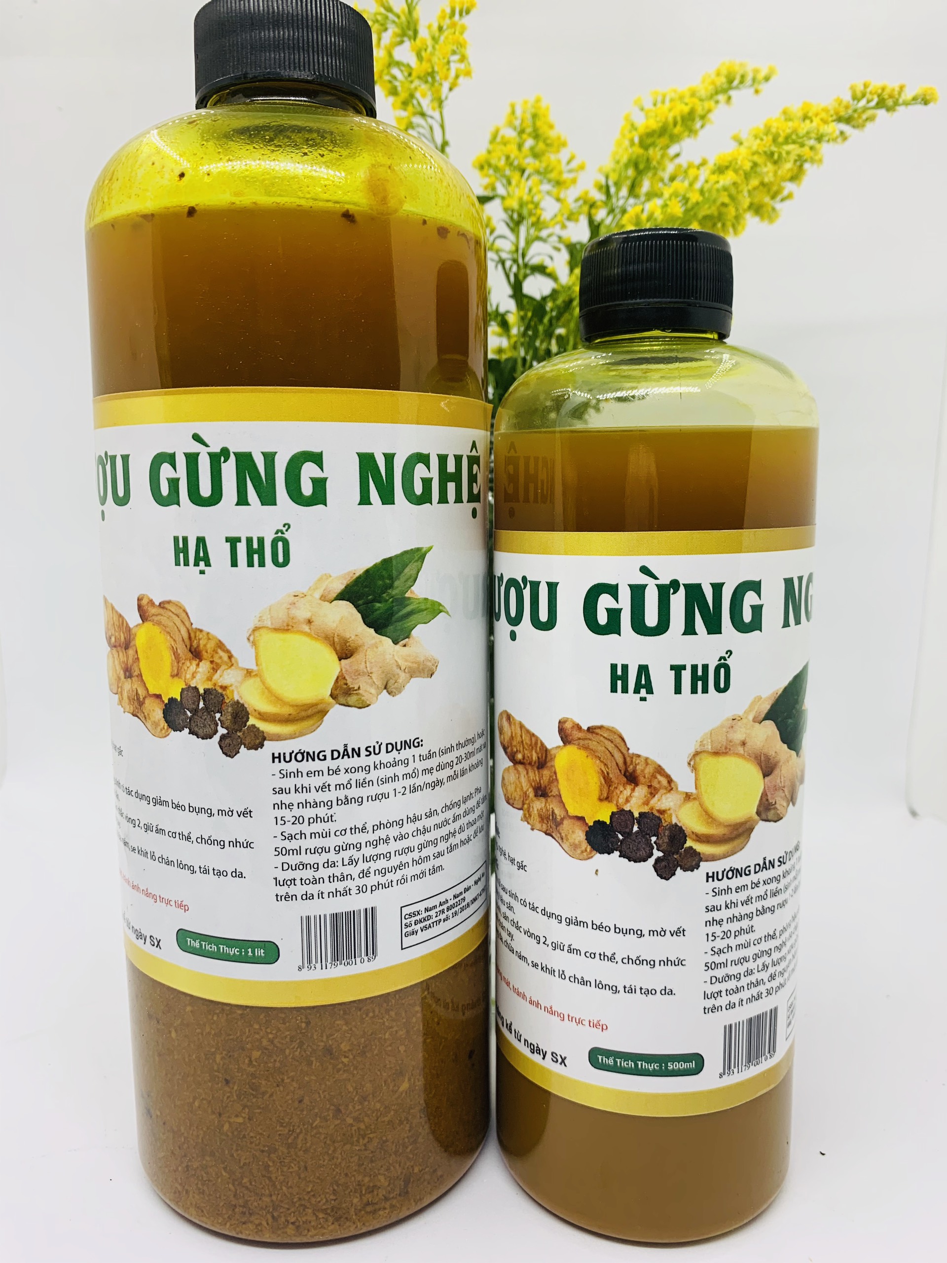 [HANDMADE] RƯỢU GỪNG NGHỆ HẠ THỔ CHO MẸ SAU SINH