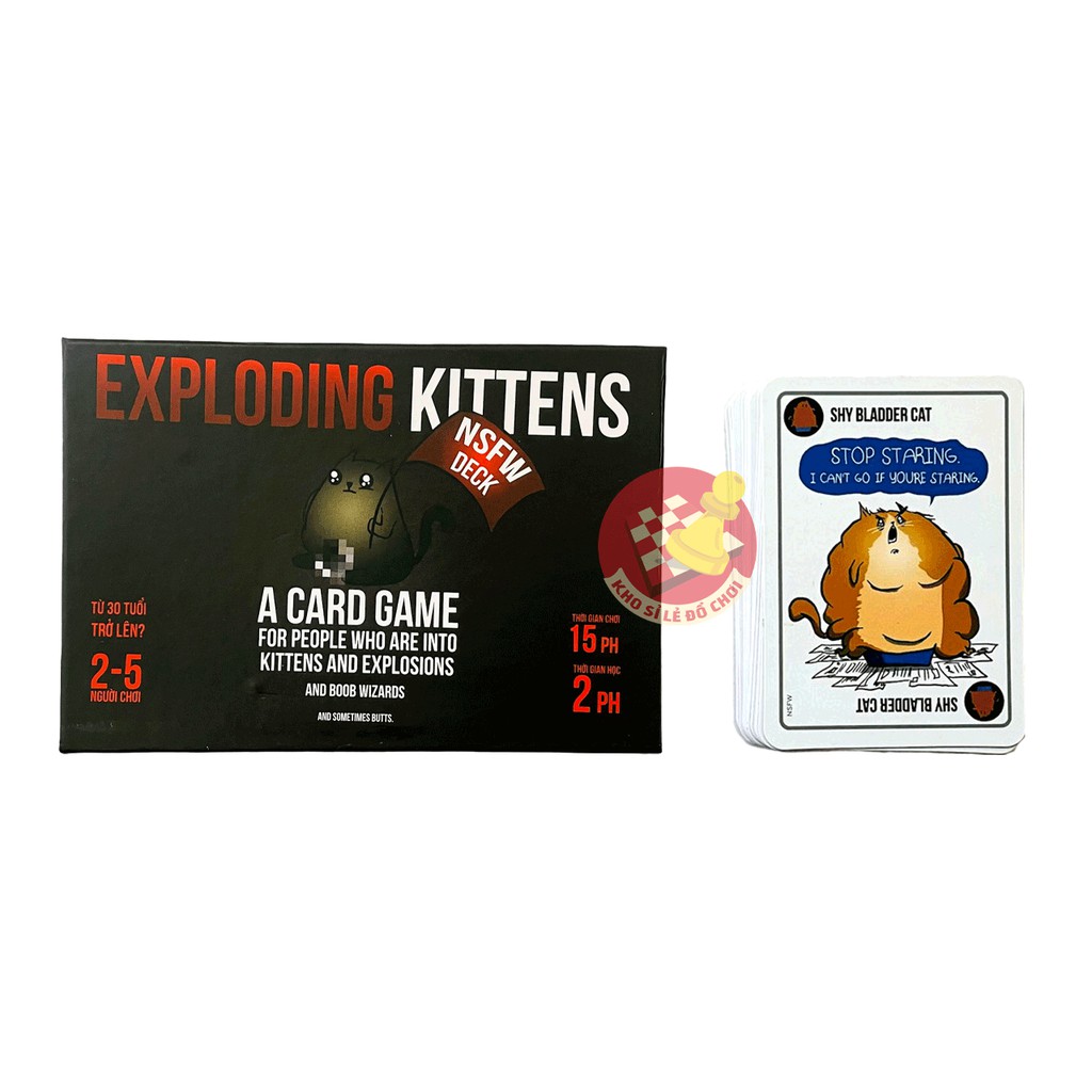 Mèo nổ exploding kittens ĐEN cao cấp Topboardgame