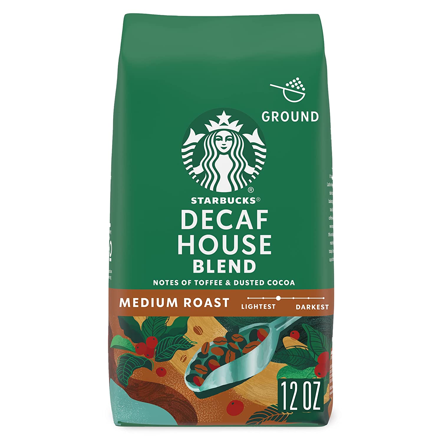 cà phê starbucks decaf ground coffee rang xay sẵn nguyên chất 100% arabica 9