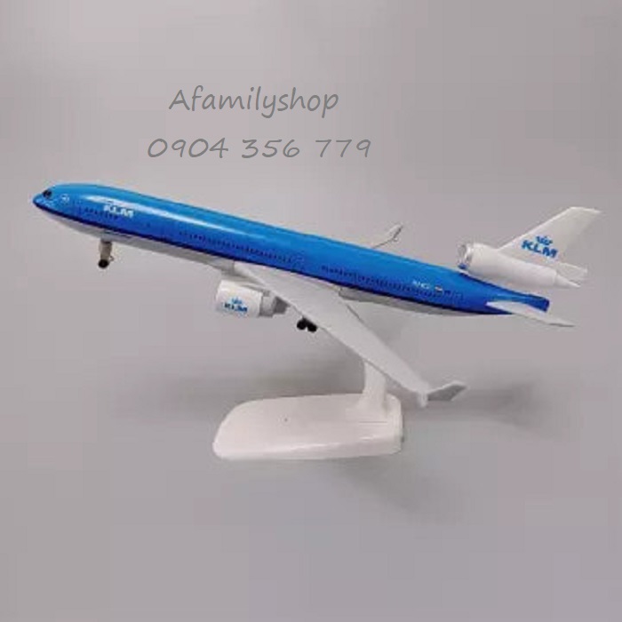 Mô hình máy bay KLM MD-11 20cm có bánh xe