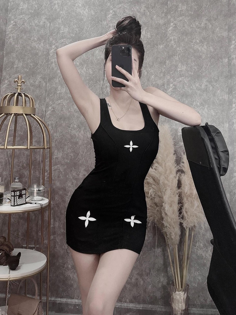 Đầm ba lỗ gân ôm body giá siêu hạt dẻ