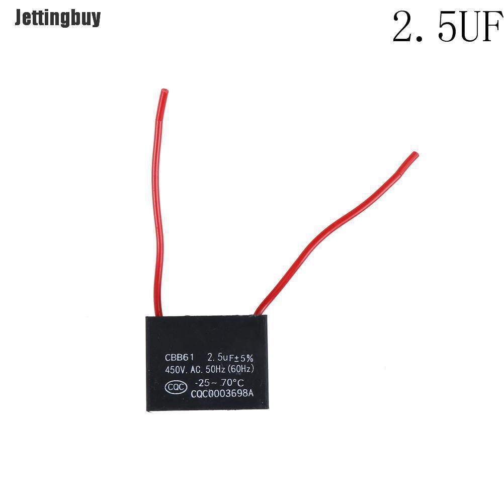 Jettingbuy Cbb61 450v 1-10uf Ceiling Fan Motor Running Starting Capacitor  4UF