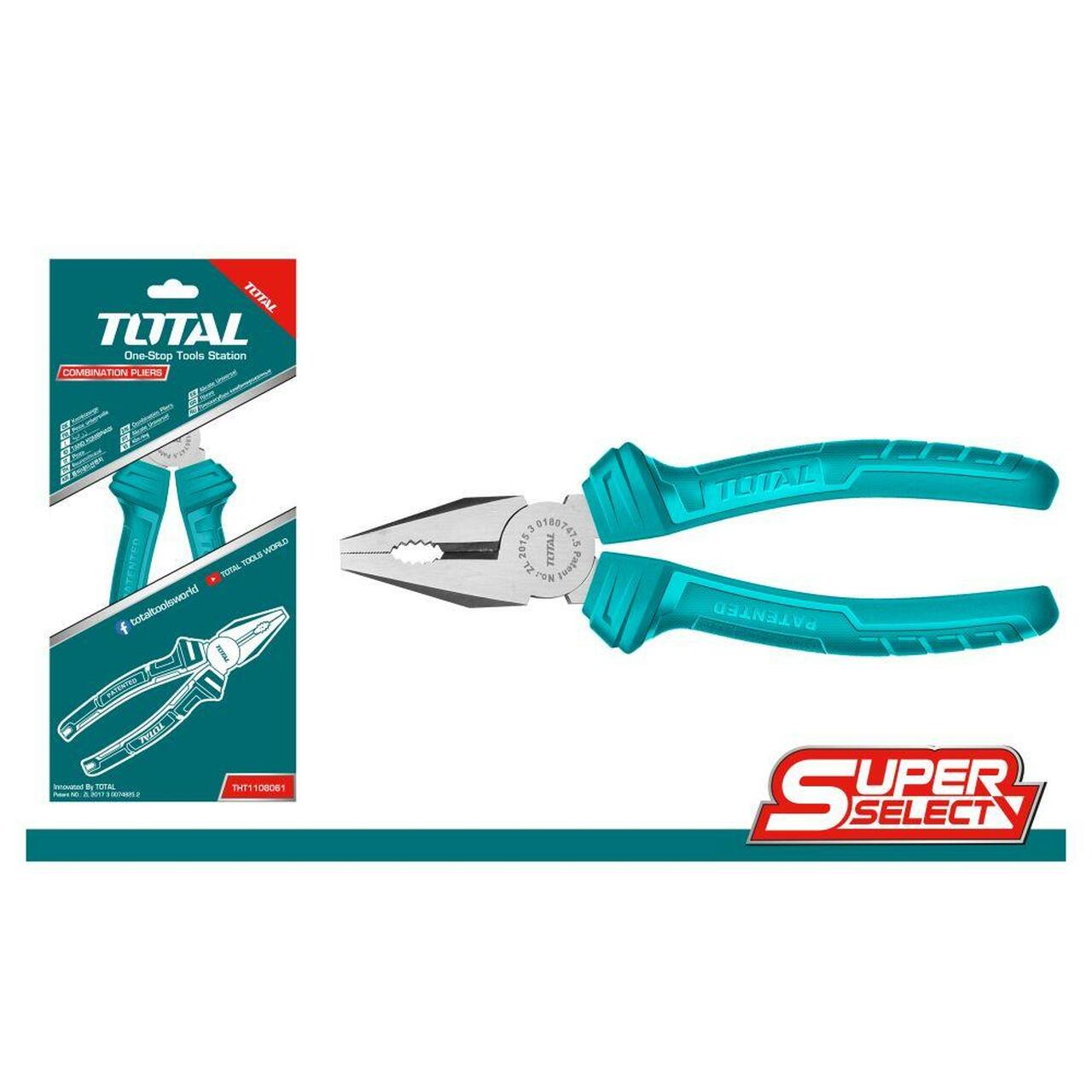 Kềm răng 160mm total tht110612