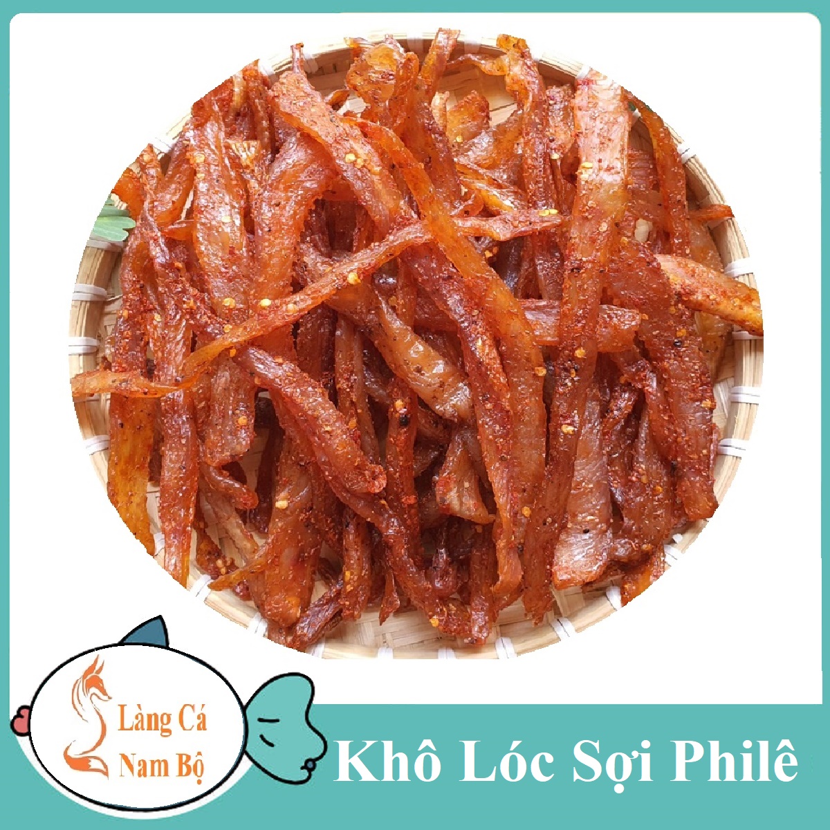 Khô cá lóc đồng sợi phi lê không xương loại 1 ngon- làng cá nam bộ