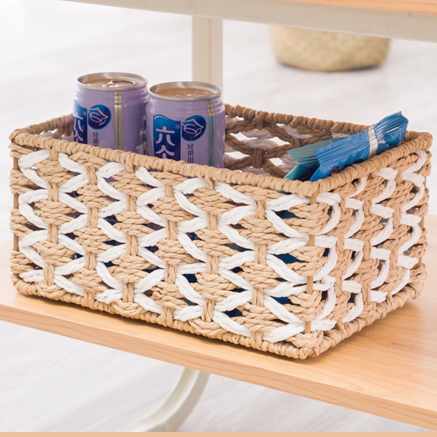 Giỏ Đựng Đồ Để Bàn, Đựng Văn Phòng Phẩm,Chụp Ảnh Decor (Giỏ Mây Mềm)