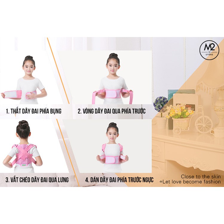 Đai Chống Gù Lưng Đai chữa lưng tôm cho trẻ em DCGL01