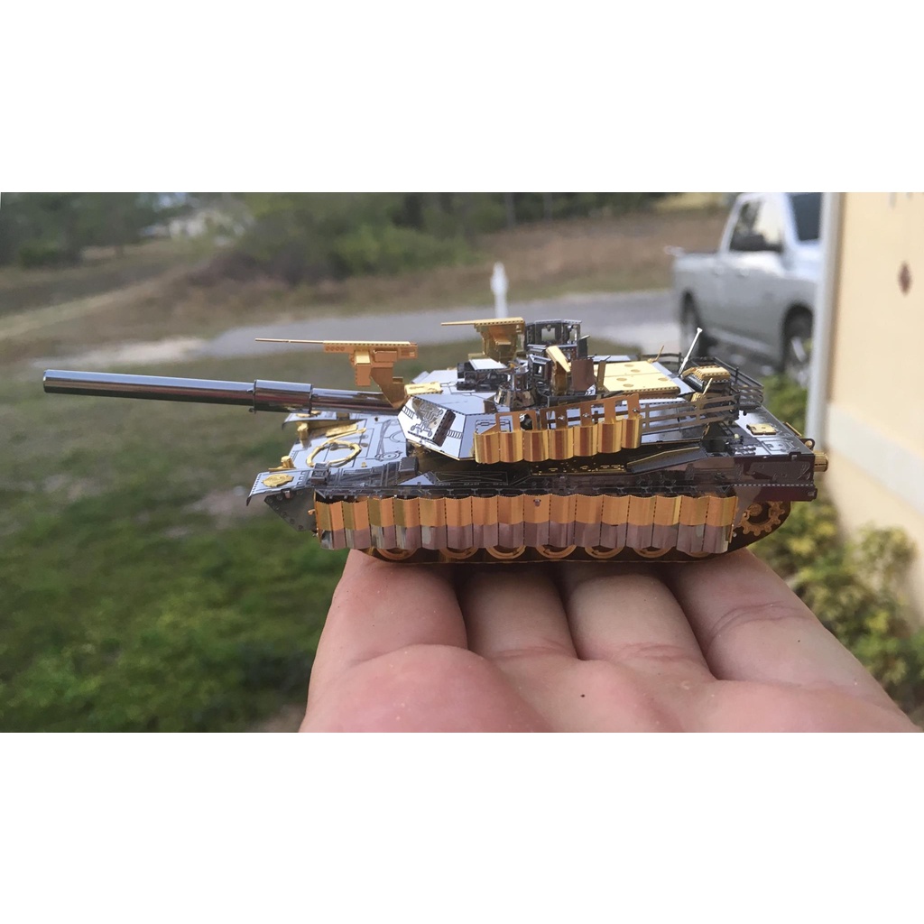 Mô Hình Kim Loại 3D Piececool Xe Tăng M1A2 (chưa ráp)