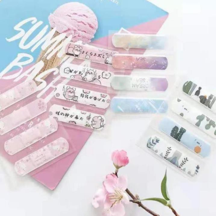 Băng Dán Vết Thương Họa Tiết Cute, Ngộ Nghĩnh Băng Gâu Cute Hộp 20 Miếng Có Bán Lẻ