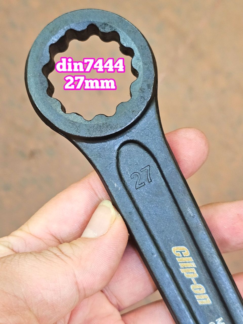 Cờ Lê Vòng Đóng 27mm Clip On (Vòng Đóng 27mm Cờ Lê Đóng 1 Đầu Vòng 27mm)