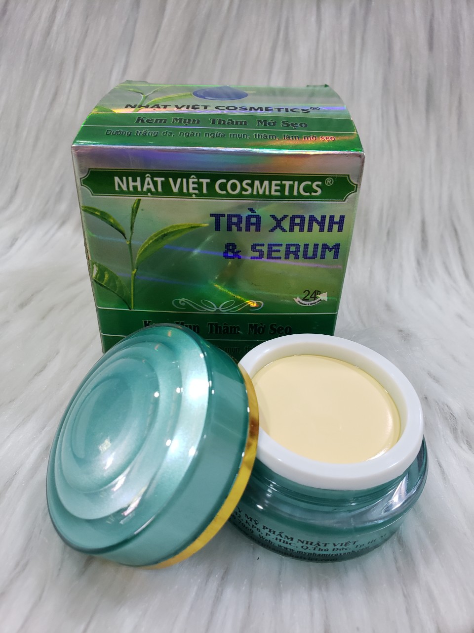 [HCM]Kem Trà Xanh Nhật Việt Mụn Xóa Thâm Mờ Sẹo 13gr