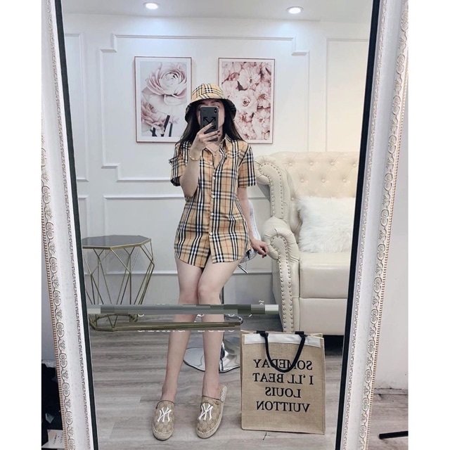 Áo sơ mi Kẻ cộc tay BBR TRẺ TRUNG