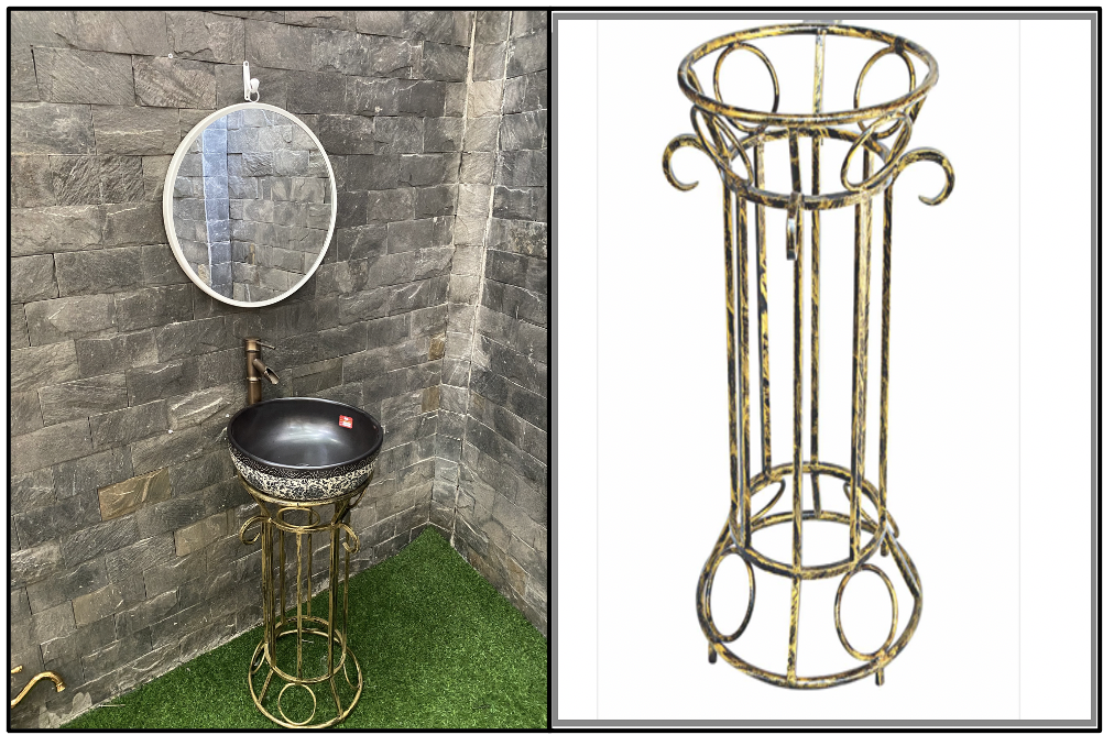 Kệ để lavabo - kệ sắt mỹ thuật
