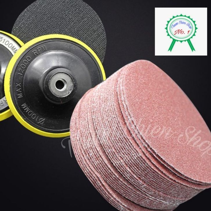 ĐẾ CHÀ NHÁM 10CM; 12,5CM - LỖ REN ỐC 10MM