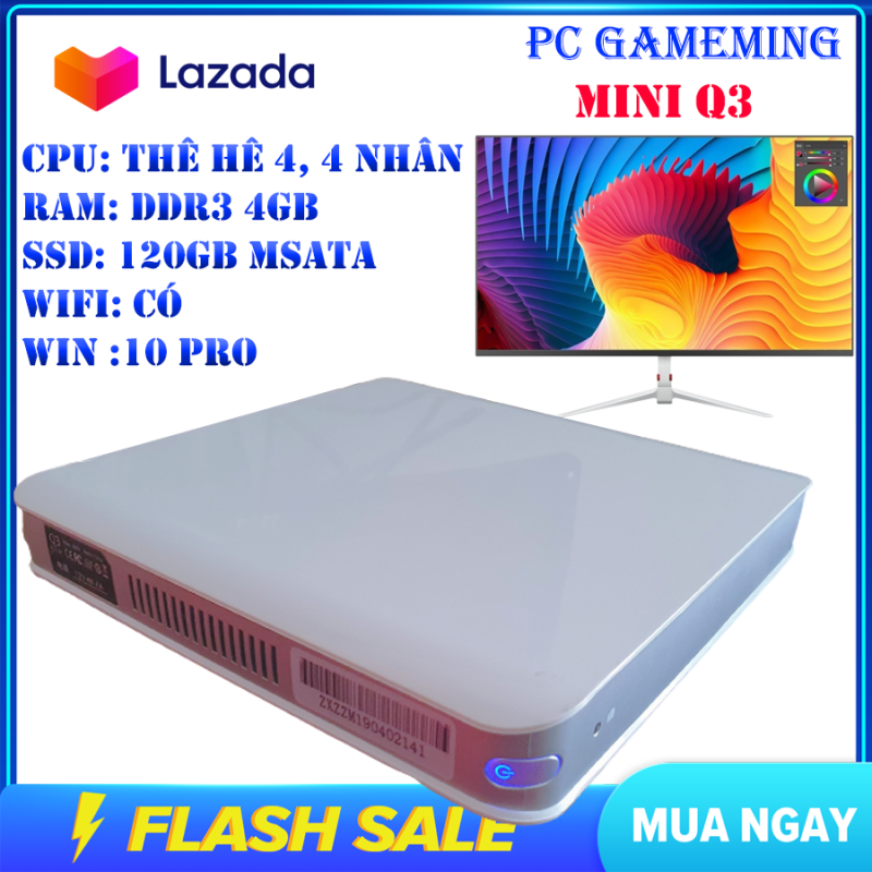 Bảng giá Máy tính pc gamming mini cấu hình mạnh - Máy tính để bàn nhỏ gọn tiện lợi - RAM 4GB - SSD 120G - Mạnh Mẽ THẾ HỆ 4 N2930 - Tự tin bảo hành 3 năm 1 đổi 1 trong 7 ngày Phong Vũ