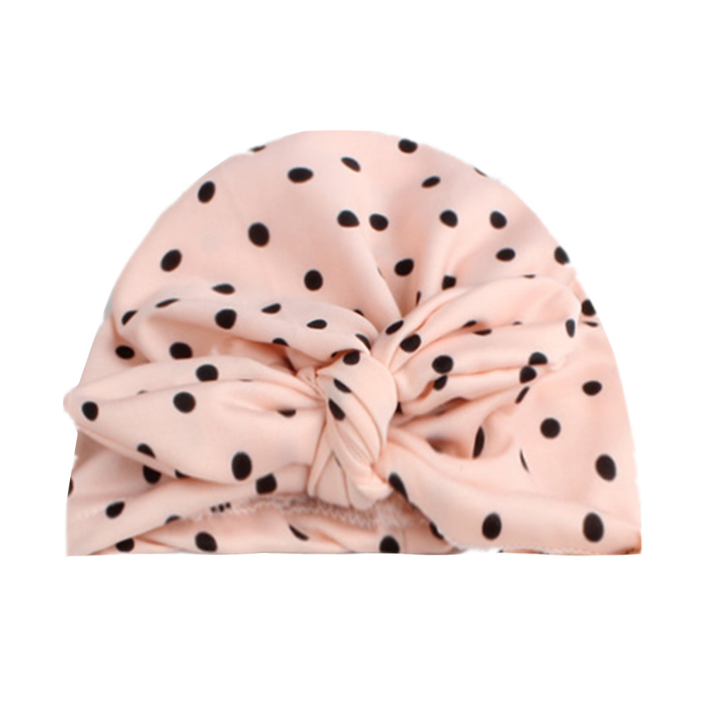 Mũ turban có nơ cho bé gái(0-10tháng)