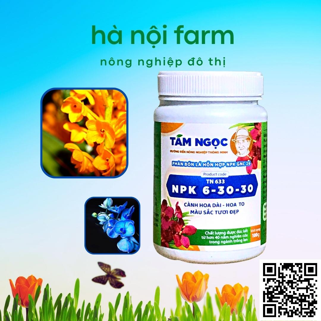 phân bón lan NPK 6-30-30 Tám ngọc 100g