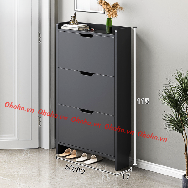 [ Freeship HCM]  [ Kèm ảnh thực tế ] Tủ giày thông minh siêu mỏng cao cấp Ohaha - TGCC022
