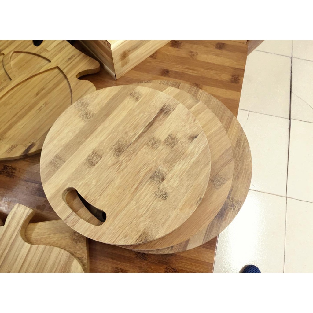Thớt tre tròn BAMVINA đường kính 23cm