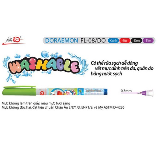Bút lông kim Điểm 10 Doraemon Thiên Long TP-FL08/DO - ByLy Store