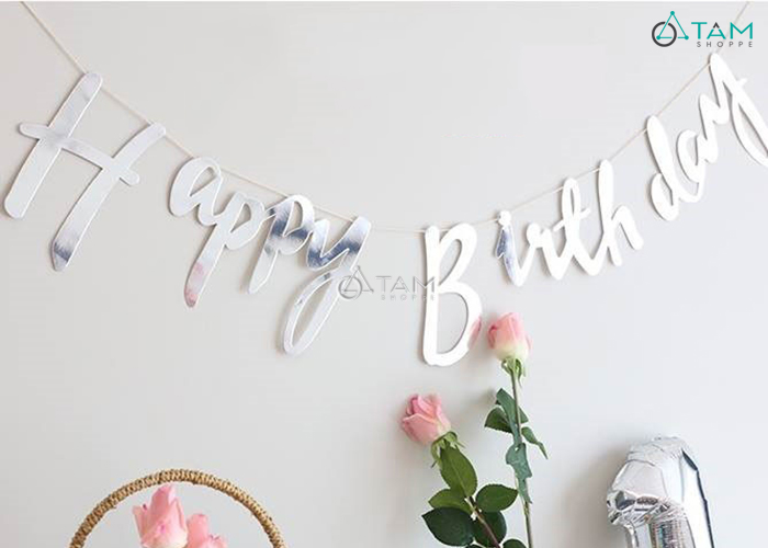 Dây Happy Birthday Ép Kim trang trí sinh nhật