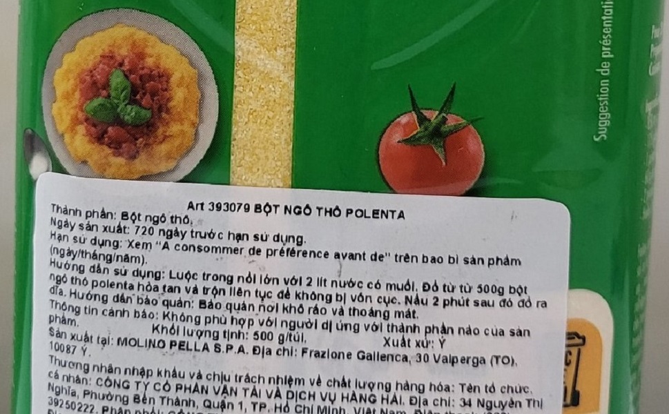 [Gói 500g] BỘT NGÔ THÔ [Italia] CSN Polenta
