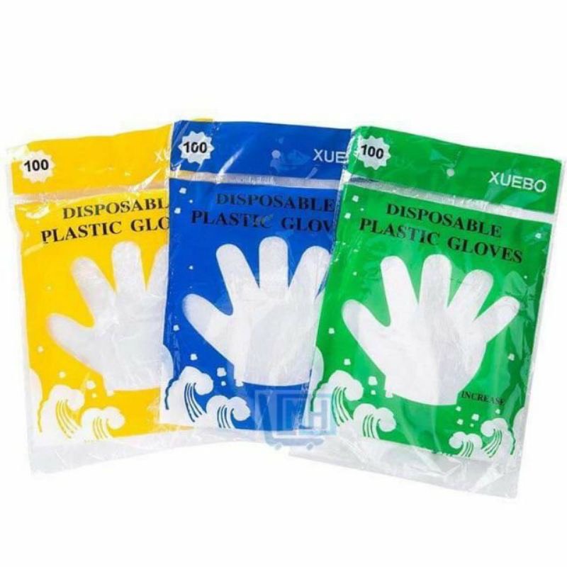 [HCM]Túi 100 cái bao tay nilon (Bao tay dùng 1 lần)