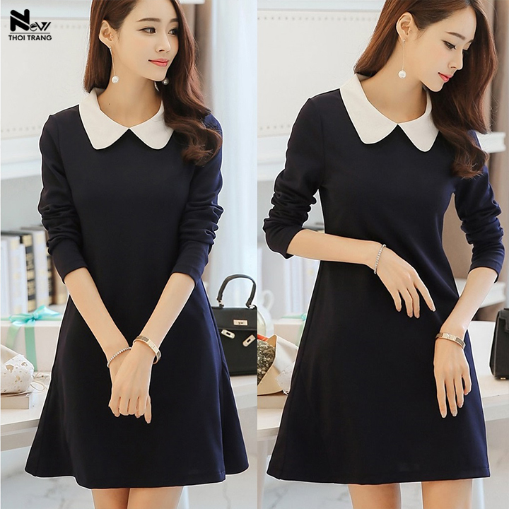Đầm Suông Cổ Tim